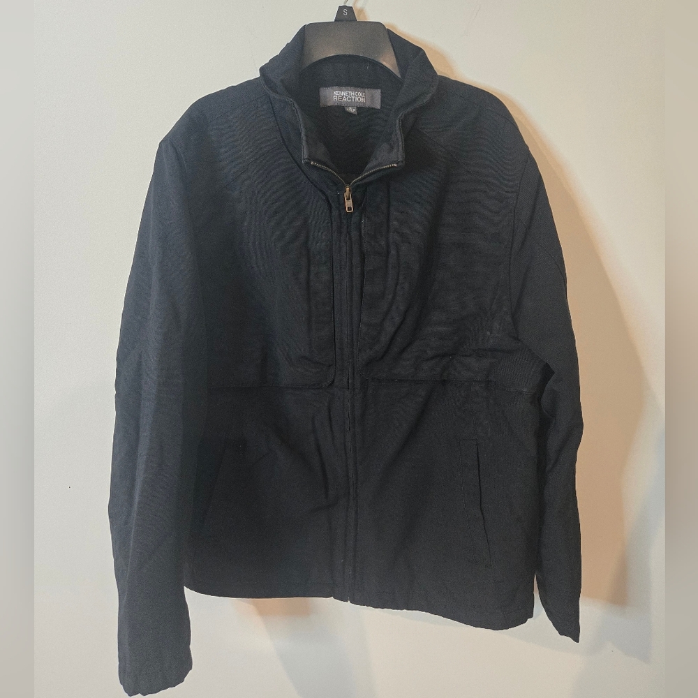 Kenneth Cole Reaction Mens Black Waterproof Jacket Size Large